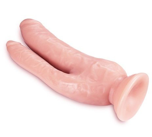 Телесный фаллоимитатор 8 Inch DP Cock - 20,32 см.
