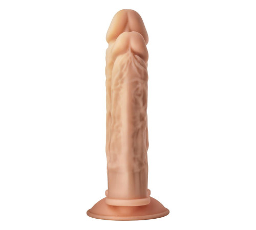 Телесный анально-вагинальный фаллоимитатор Double Penetrator - 19,5 см. Телесный анально-вагинальный фаллоимитатор Double Penetrator - 19,5 см.