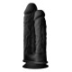Заказать Черный анально-вагинальный фаллоимитатор Double Penetrator - 19,5 см.