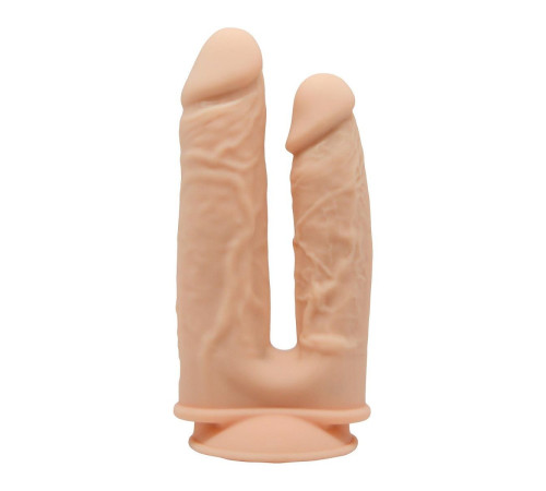 Телесный анально-вагинальный фаллоимитатор Double Penetrator - 19,5 см. Телесный анально-вагинальный фаллоимитатор Double Penetrator - 19,5 см.