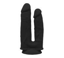 Черный анально-вагинальный фаллоимитатор Double Penetrator - 19,5 см.