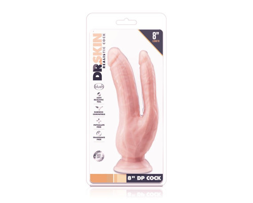 Заказать Телесный фаллоимитатор 8 Inch DP Cock - 20,32 см. Заказать Телесный фаллоимитатор 8 Inch DP Cock - 20,32 см.