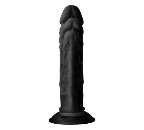 Черный анально-вагинальный фаллоимитатор Double Penetrator - 19,5 см. Черный анально-вагинальный фаллоимитатор Double Penetrator - 19,5 см.
