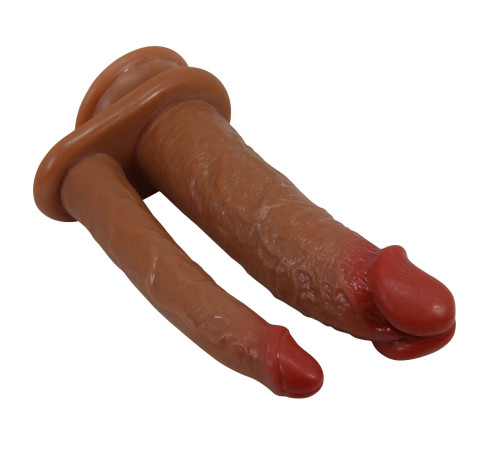 Анально-вагинальный фаллоимитатор Goran - 20 см.