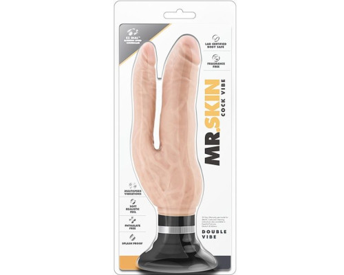 Телесный анально-вагинальный вибратор Cock Vibes - Double Vibe - 17,8 см. Телесный анально-вагинальный вибратор Cock Vibes - Double Vibe - 17,8 см.