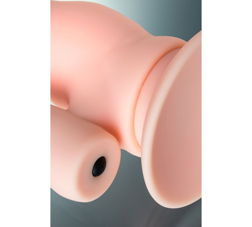 Двойной фаллоимитатор с присоской и съемной вибропулей - 19,5 см.