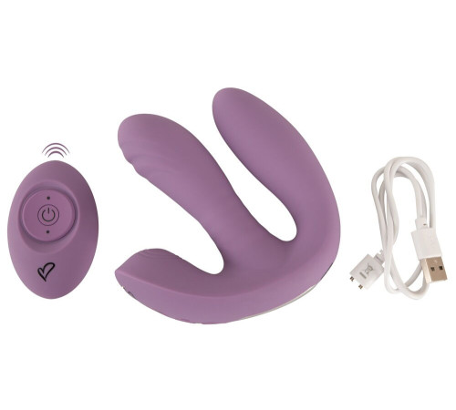 Фиолетовый тройной вибратор MIREVA RC Triple Hands-Free Vibrator