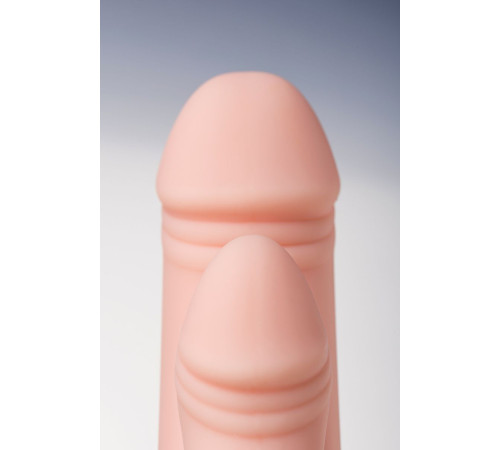 Двойной фаллоимитатор с присоской и съемной вибропулей - 19,5 см.