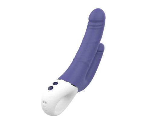 Заказать Синий анально-вагинальный вибратор Double Pleasure - 23,5 см. Заказать Синий анально-вагинальный вибратор Double Pleasure - 23,5 см.