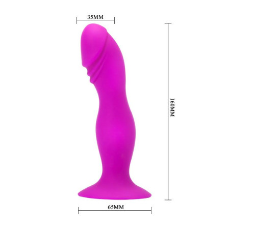 Силиконовый анальный стимулятор - 16 см.