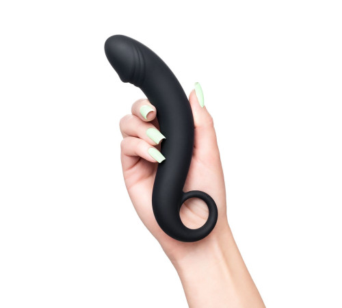 Черный анальный фаллоимитатор Dorado - 18 см.