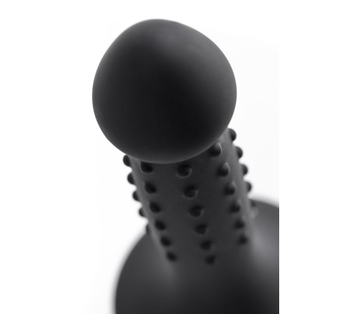 Черный анальный фаллоимитатор Spikn - 14 см.