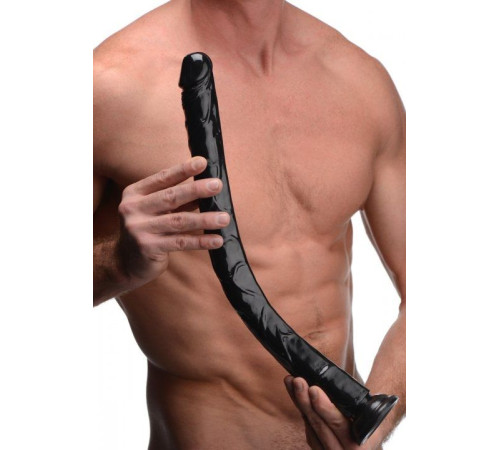 Черный анальный фаллоимитатор Hosed Realistic Anal Dildo - 50,8 см.