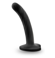 Черный анальный фаллоимитатор на присоске Twist Small - 11,4 см.