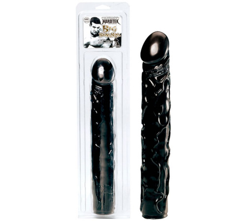 Чёрный фаллоимитатор BIG BONANZA 13 BLACK BUTT PLUG - 33 см.