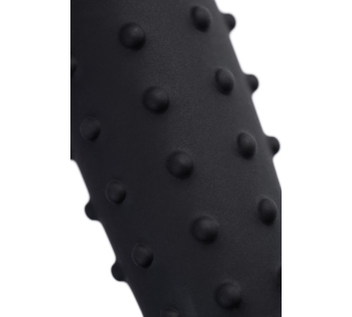 Черный анальный фаллоимитатор Spikn - 14 см.