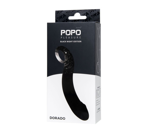 Черный анальный фаллоимитатор Dorado - 18 см.