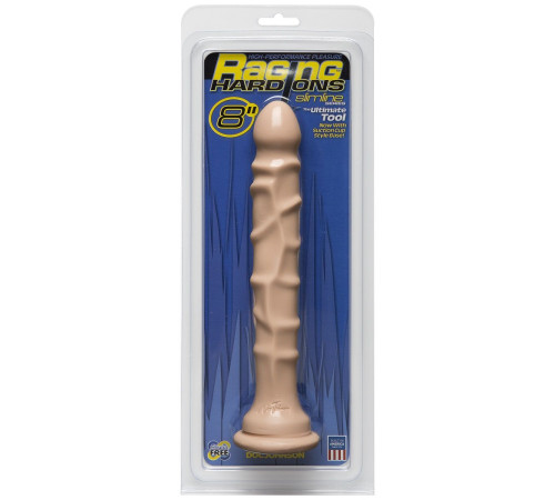 Анальный фаллос Raging Hard-Ons Slimline with Suction Cup 8  Dong - 20 см.