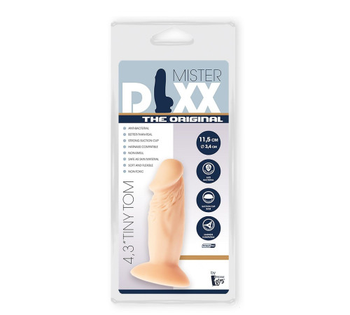 Телесный фаллоимитатор Tiny Tom - 11,5 см.