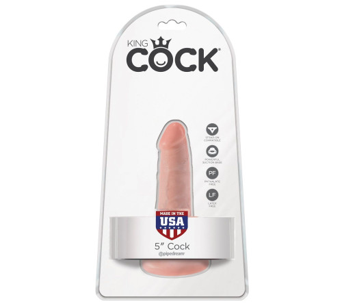Анальный фаллоимитатор на присоске 5  Cock - 14 см.
