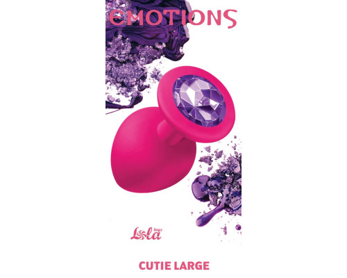 Заказать Большая розовая анальная пробка Emotions Cutie Large с фиолетовым кристаллом - 10 см. Заказать Большая розовая анальная пробка Emotions Cutie Large с фиолетовым кристаллом - 10 см.