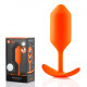 Заказать Оранжевая пробка для ношения B-vibe Snug Plug 3 - 12,7 см.