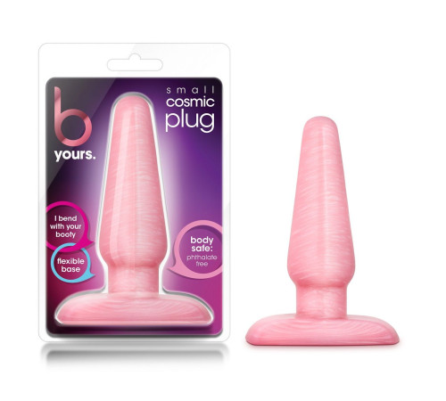 Розовая анальная пробка B Yours Small Cosmic Plug - 10,1 см.
