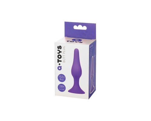 Фиолетовая анальная втулка Toyfa A-toys - 10,2 см. Фиолетовая анальная втулка Toyfa A-toys - 10,2 см.