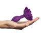 Заказать Фиолетовая анальная пробка с ограничителем-розой Open Rose Size S Butt Plug