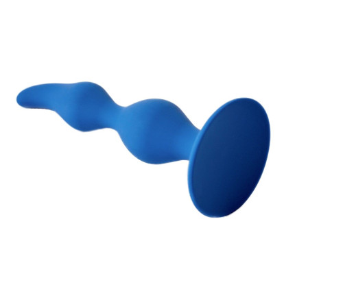 Синяя анальная пробка Vesta - 12,5 см.