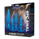 Заказать Тренировочный набор из 4 голубых анальных плагов Anal Training Set