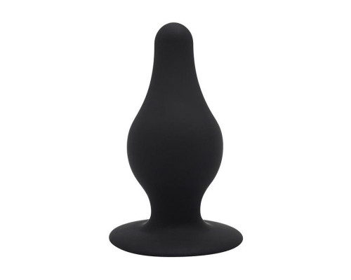 Заказать Черный анальный стимулятор DUAL DENSITY PLEASURE PLUG M - 9,3 см.