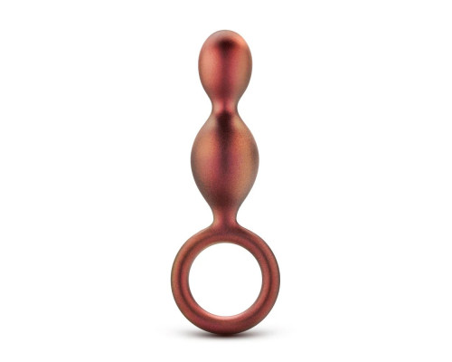 Заказать Коричневый анальный стимулятор Duo Loop Copper Anal Plug - 13,3 см.
