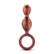 Заказать Коричневый анальный стимулятор Duo Loop Copper Anal Plug - 13,3 см.