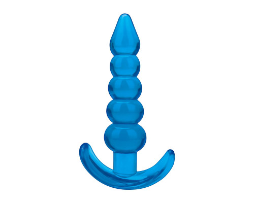 Заказать Голубая анальная елочка Medium Beaded Plug - 11,4 см. Заказать Голубая анальная елочка Medium Beaded Plug - 11,4 см.