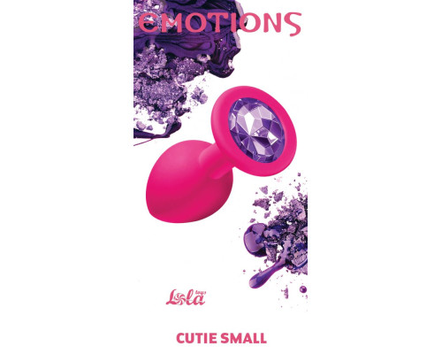 Заказать Малая розовая анальная пробка Emotions Cutie Small с фиолетовым кристаллом - 7,5 см. Заказать Малая розовая анальная пробка Emotions Cutie Small с фиолетовым кристаллом - 7,5 см.