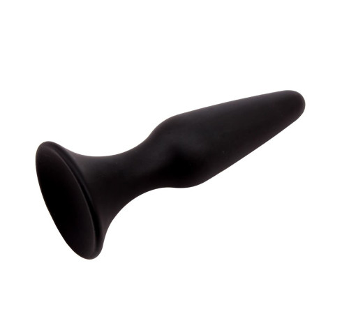 Черная анальная пробка L Silicone Plug - 12,8 см.