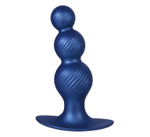 Синяя анальная елочка 5 Inch Silicone Anal Plug - 14 см.