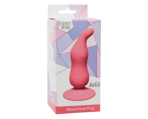 Заказать Розовая анальная пробка Waved Anal Plug Pink - 11 см. Заказать Розовая анальная пробка Waved Anal Plug Pink - 11 см.