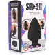 Заказать Черная мягкая анальная пробка Squeezable Small Anal Plug - 9 см.