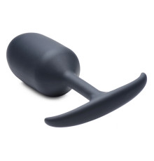 Черная анальная пробка с утяжелением Premium Silicone Weighted Anal Plug XL - 16,8 см.