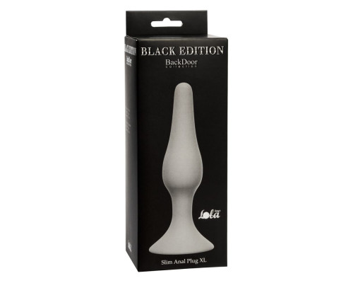 Заказать Серая анальная пробка Slim Anal Plug XL - 15,5 см. Заказать Серая анальная пробка Slim Anal Plug XL - 15,5 см.