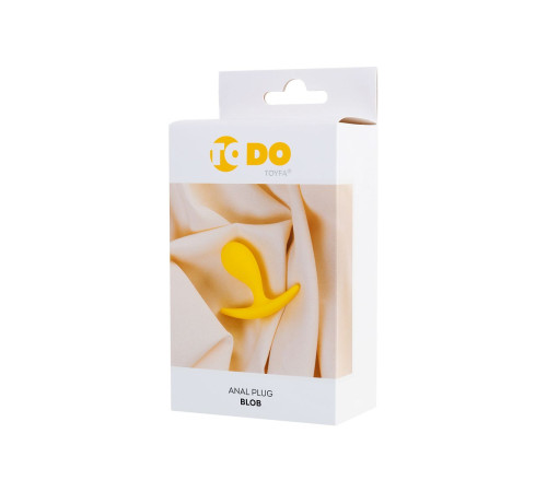 Желтая анальная втулка Blob - 5,5 см.