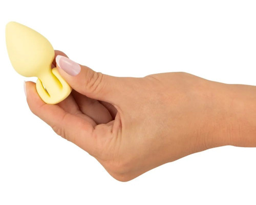 Заказать Жёлтая анальная втулка Mini Butt Plug - 6 см. Заказать Жёлтая анальная втулка Mini Butt Plug - 6 см.