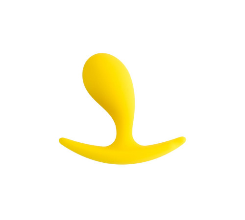 Желтая анальная втулка Blob - 5,5 см.