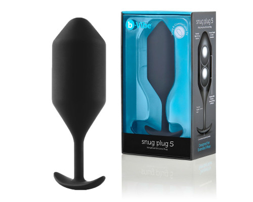Заказать Чёрная пробка для ношения B-vibe Snug Plug 5 - 14 см. Заказать Чёрная пробка для ношения B-vibe Snug Plug 5 - 14 см.