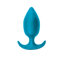 Бирюзовая анальная пробка Insatiable - 10,5 см.