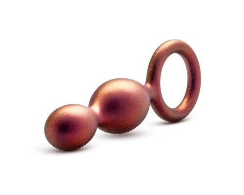 Заказать Коричневый анальный стимулятор Duo Loop Copper Anal Plug - 13,3 см.