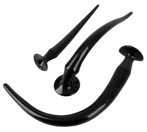 Набор из 3 длинных анальных пробок Super Long Flexible Butt Plug Set