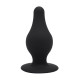 Заказать Черный анальный стимулятор DUAL DENSITY PLEASURE PLUG L - 10,2 см.